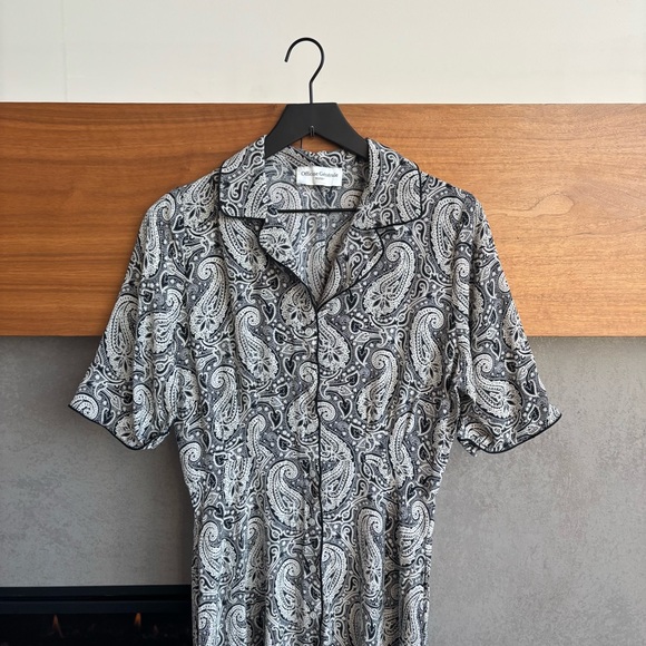 Officine Générale Paisley Benedicte Silk Dress, Size L - Picture 7 of 16